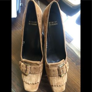 Stuart Weitzman Brown suede wedges